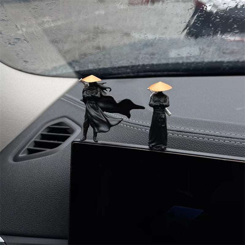 50mm Resin Miniature Ninja & Samurai Warrior Figures Ancient Japanese/Chinese Model for Car Decor & Collectible Gifts