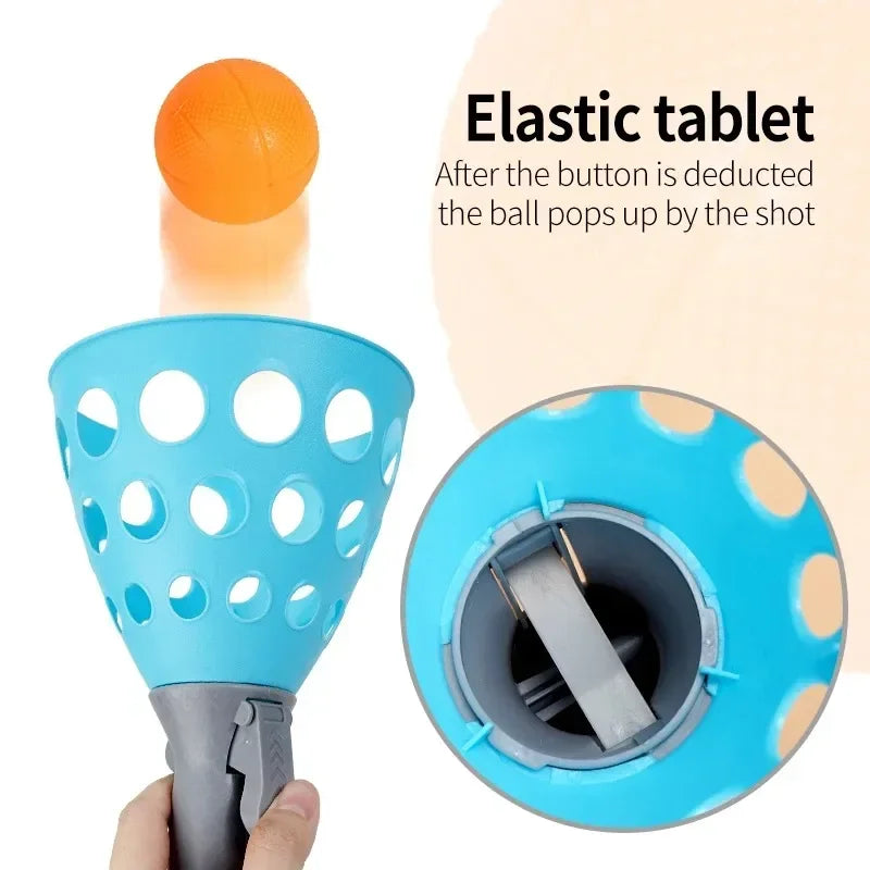 Children's Elastic Catapult Ball Set Fun Parent-Child Puzzle & Throwing Game for Boys and Girls Interactive Sports Toy Gift