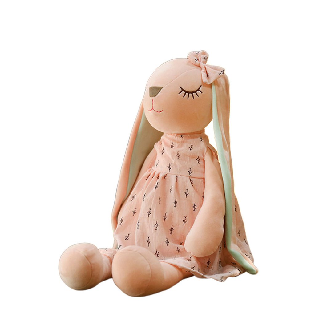 35cm Cute Bunny Plush Soothing Sleeping Rabbit Doll for Kids