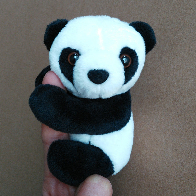 Kawaii Panda Plush Clip 9cm Soft Black & White Hugging Curtain Doll Toy