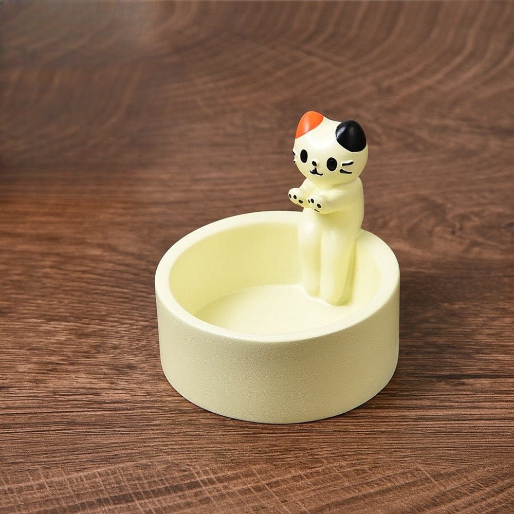 Adorable Kitten Candle Holder Creative Cat Candlestick for Aromatherapy & Home Décor