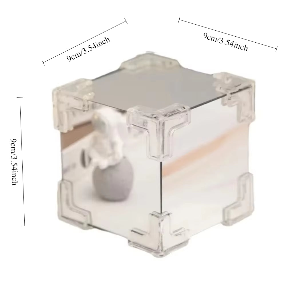 DIY Tulip Mirror Cube Lamp Handmade Romantic Flower Table Light for Home & Gifts