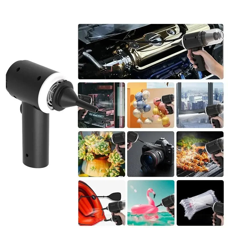Mini Wireless Car Vacuum-Fast USB Charging Compact & Strong Suction