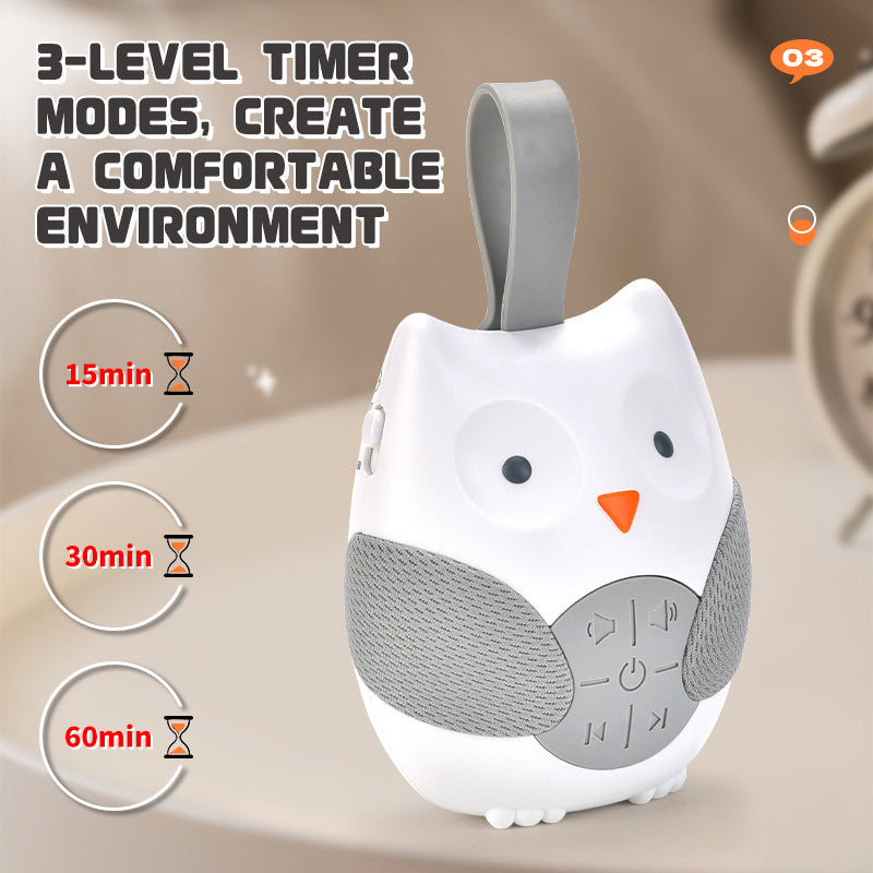 Newborn Owl White Noise Machine Baby Sleep Aid & Soothing Music Player