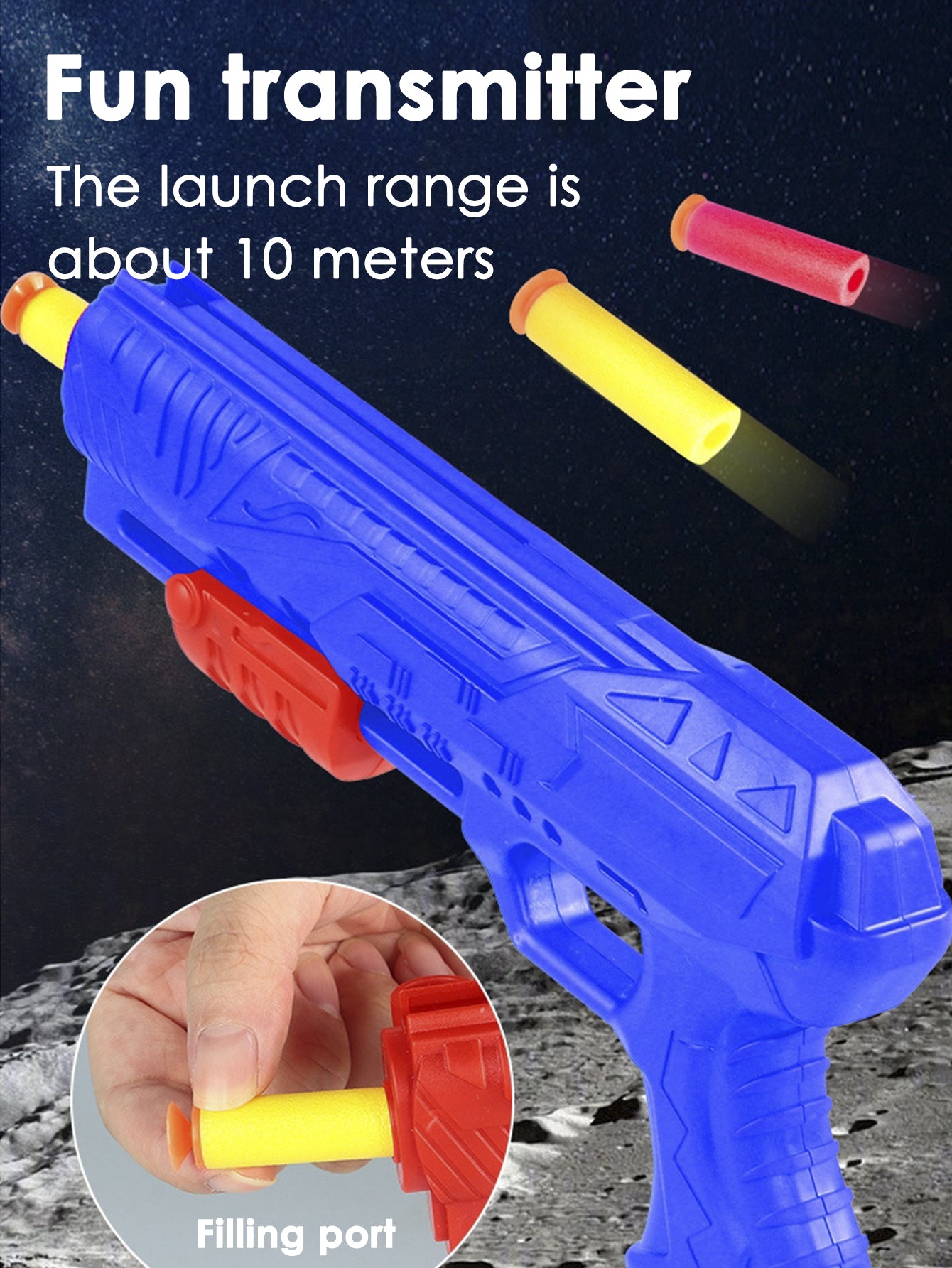 Children's 3-in-1 Foam Toy Gun & Hand-Thrown Aircraft Set Soft, Elastic, Random Color Foam Aircraft