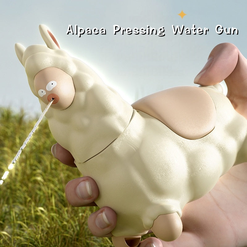 Alpaca Water Gun Handheld Continuous Water Spraying Toy for Kids Outdoor Pool & Garden Water Fights Fun Gift for Boys & Girls