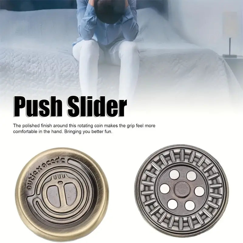 Devil Milk Cap Metal EDC Fidget Toy Magnetic Haptic Coins for Stress Relief & Sensory Play