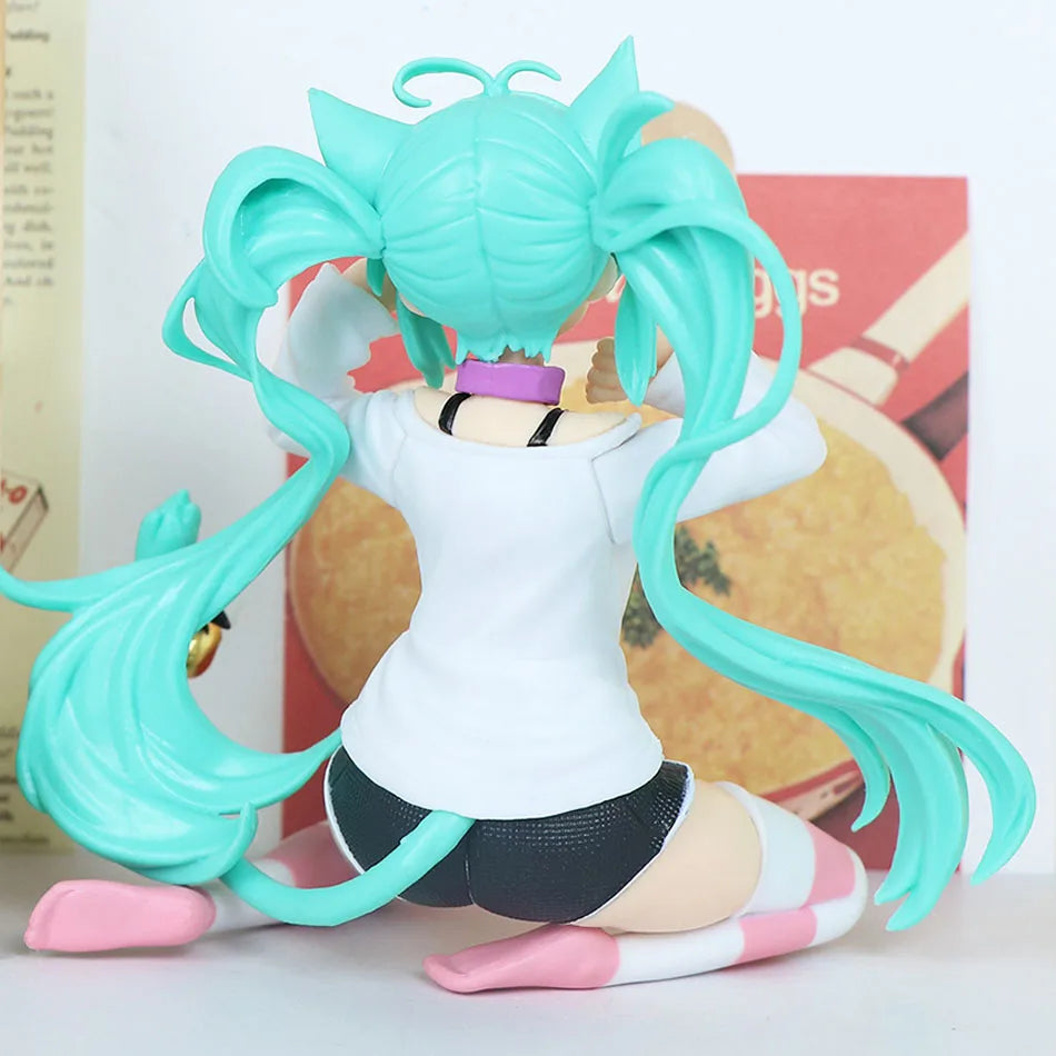 12cm Cute Hatsune Miku Desktop Figure Kawaii Style PVC Anime Model Doll Gift