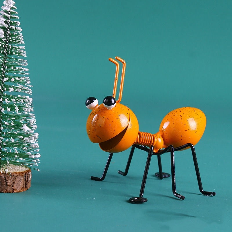 3D Metal Ant Garden Decoration Set Outdoor Courtyard & Fence Art Sculptures