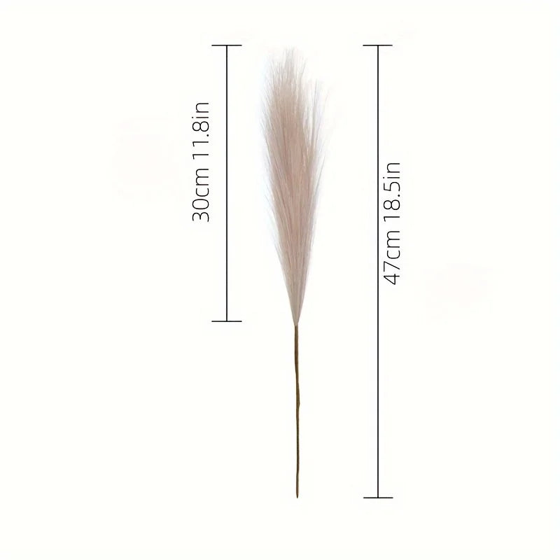 10pcs Tall Faux Pampas Grass Boho Rustic Farmhouse Vase Decor for Home & Weddings