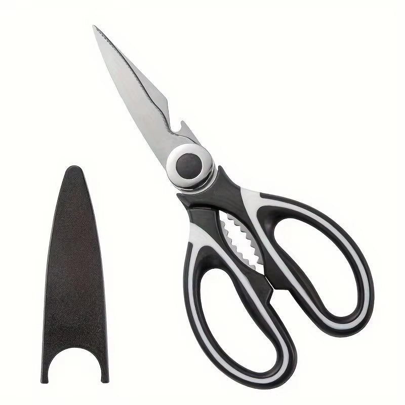 Stainless Steel Kitchen Scissors Heavy-Duty Multipurpose Shears for Cutting Fish, Vegetables & Poultry Bones
