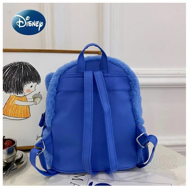 Disney Stitch Plush Backpack Large-Capacity Cartoon Bag for Kids Japanese Style Kindergarten & Student Gift