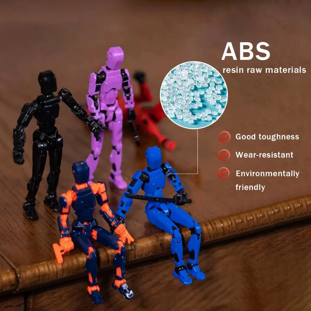 Titan 13 Articulated Robot Figure DIY Assembled 3D Toy for Kids.