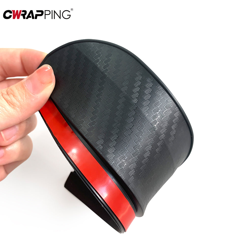 2PCS Carbon Fiber Rearview Mirror Rain Eyebrow Sun Visor Shade Cover for Clear Vision & Mirror Protection
