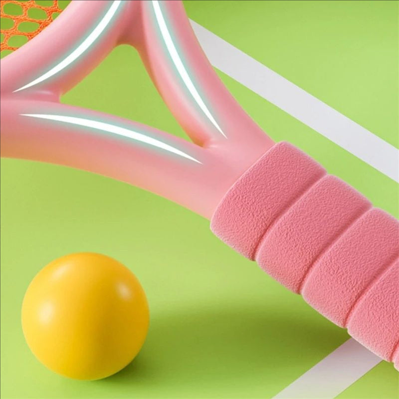 Kids' Badminton & Tennis Racket Set Outdoor Family Fun for Beginners Parent-Child Beach & Playground Activity