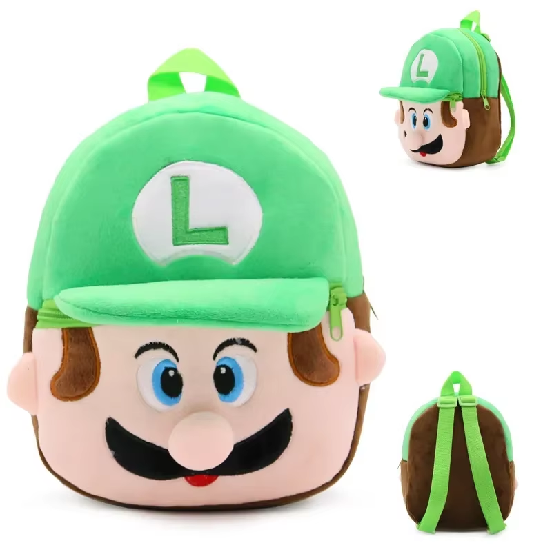 Super Mario Bros & Pokemon Pikachu Backpack Cute Soft Anime School Bag for Kids Birthday Gift for Boys & Girls