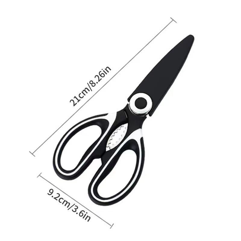 Stainless Steel Kitchen Scissors Heavy-Duty Multipurpose Shears for Cutting Fish, Vegetables & Poultry Bones