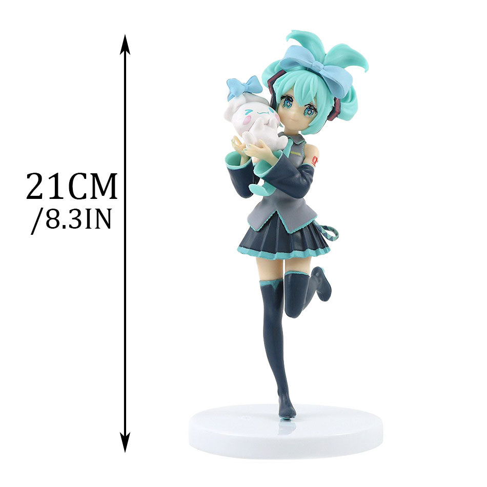 21CM Hatsune Miku x Cinnamoroll Figure – Cute Anime Collectible Model & Kawaii Gift