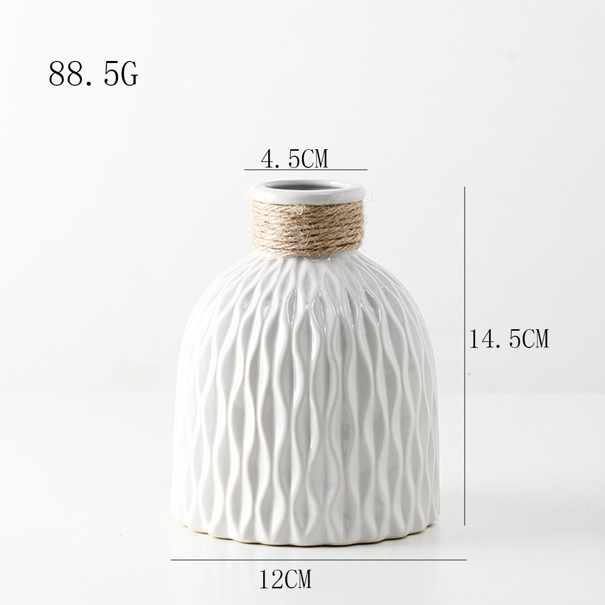 Modern Nordic Water Ripple Plastic Vase Wave Design Flower Pot for Home & Desktop Decoration