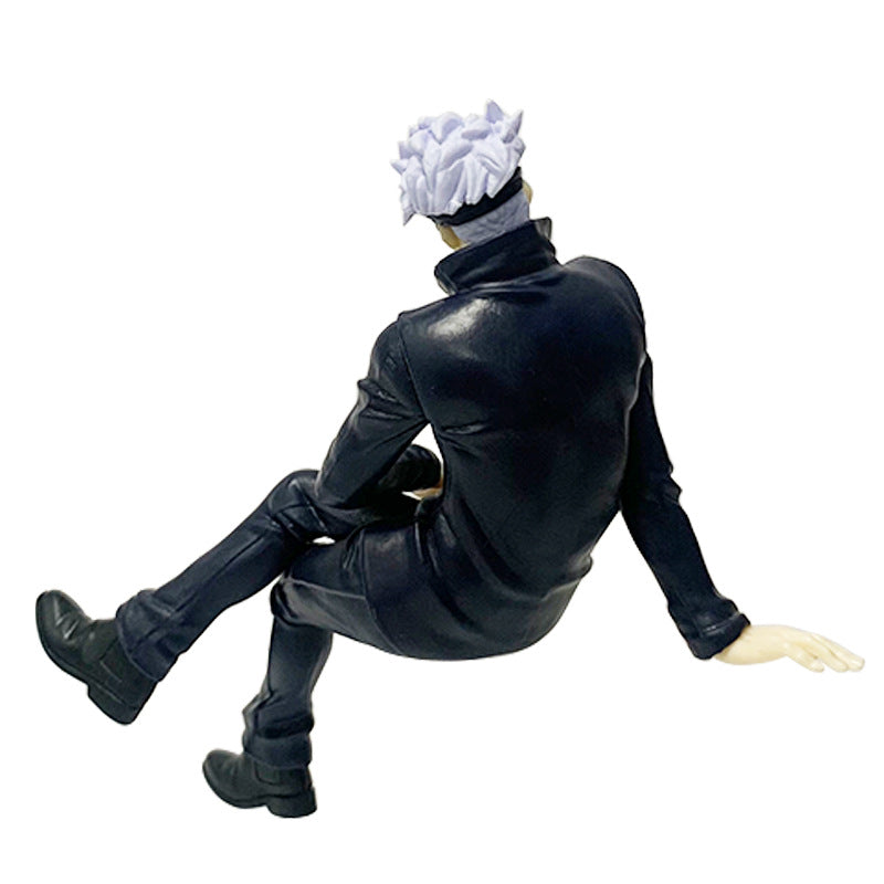 11cm & 14cm Sitting Satoru Gojo Figure with Chair Jujutsu Kaisen Anime Collectible Toy