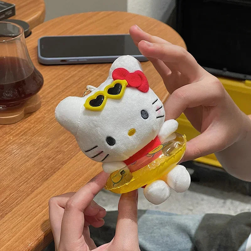 Sanrio Hello Kitty Plush Keychain Cute Cartoon Bag Pendant & Gift for Girls