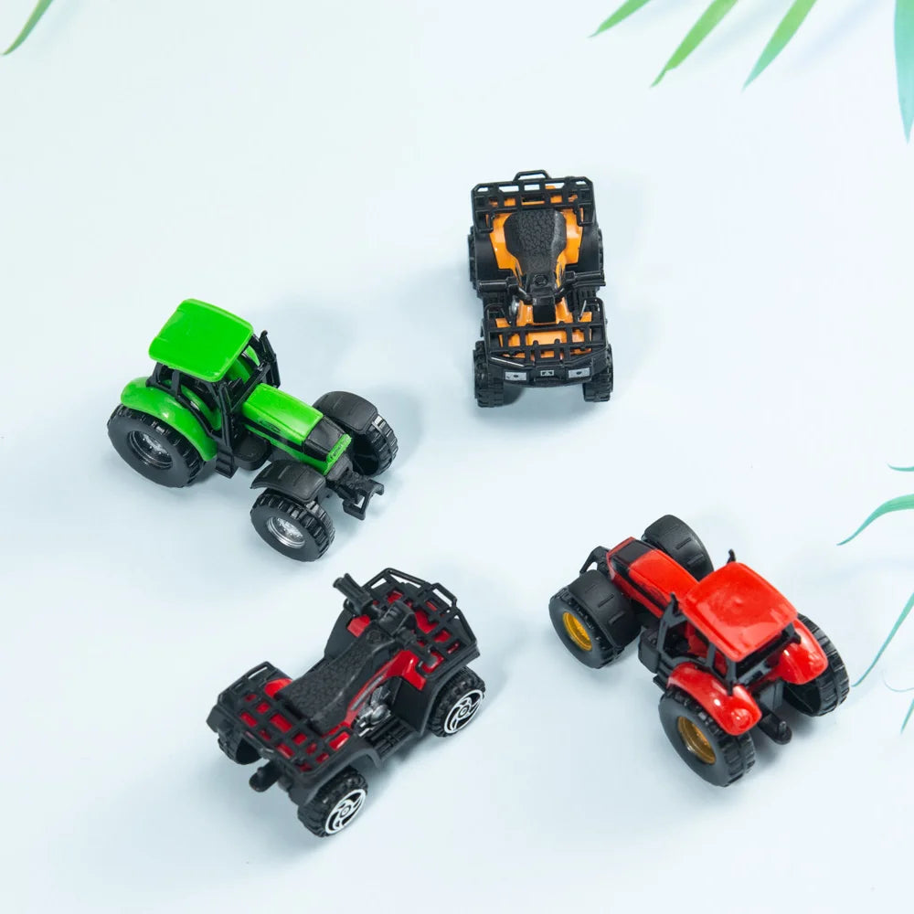 Mini Kids Toy Car Model Plastic Diecast Simulation Motorcycle & Utility Vehicle for Boys’ Gifts