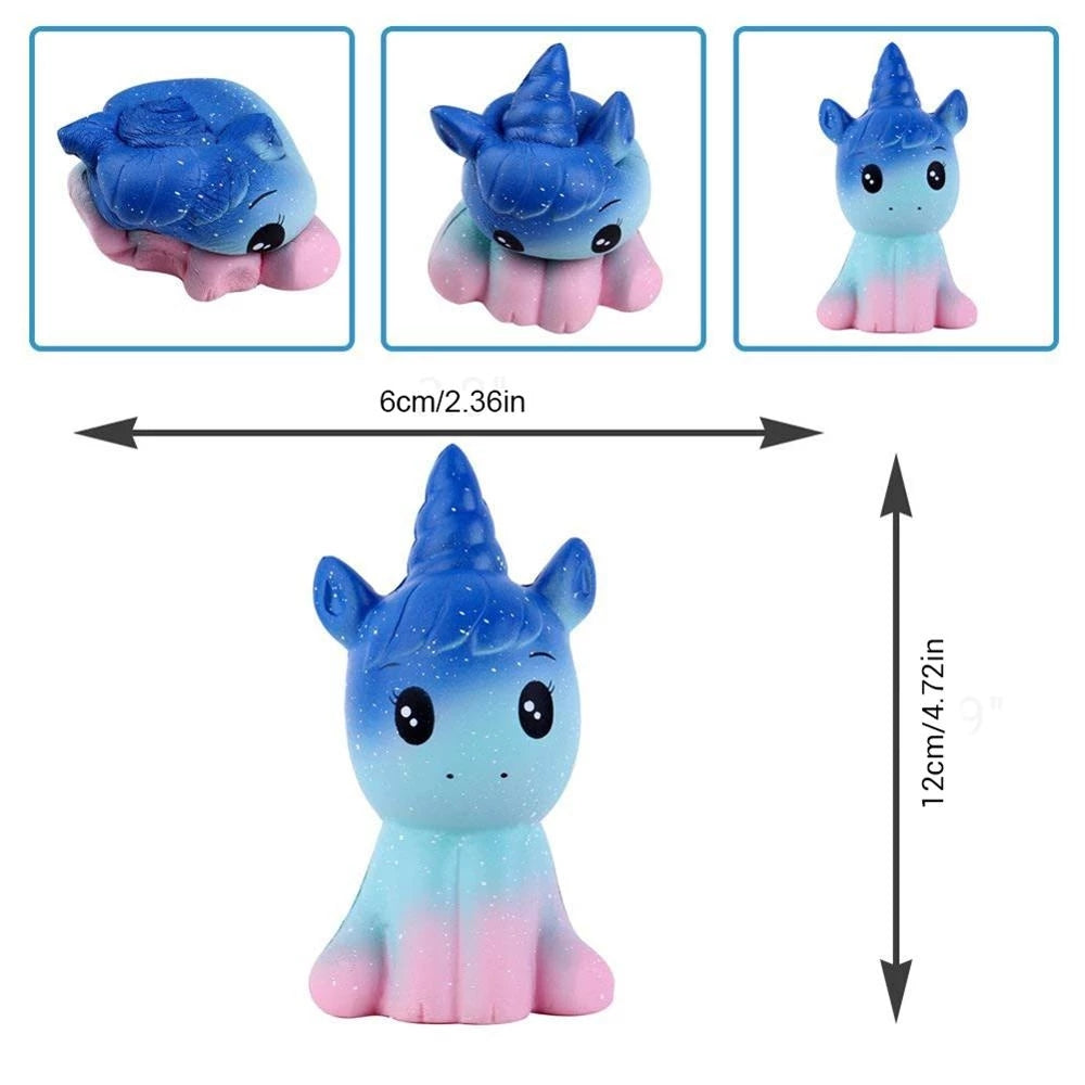 Squishy Unicorn Toy Slow Rising Scented PU Animal Doll Cute Stress Relief Gift for Kid