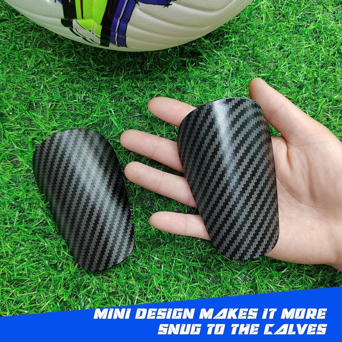 Loogdeel Mini Soccer Shin Guards Extra Small Protective Gear for Kids, Youth & Adults