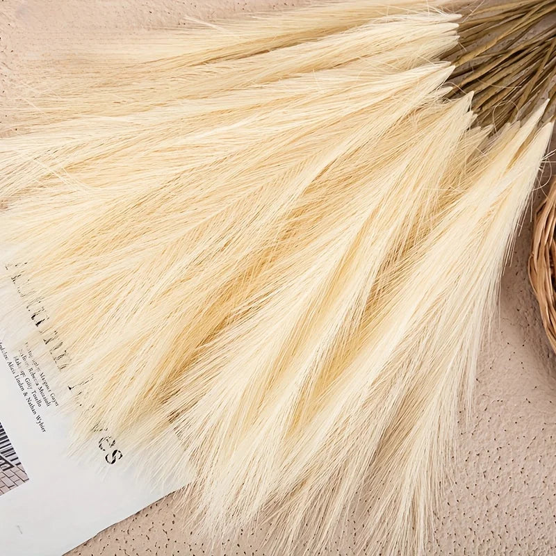 10pcs Tall Faux Pampas Grass Boho Rustic Farmhouse Vase Decor for Home & Weddings