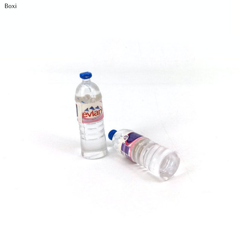 "1:12 Mini Simulation Mineral Water Bottles – Resin Dollhouse Accessories & Kids’ Toy Decor"