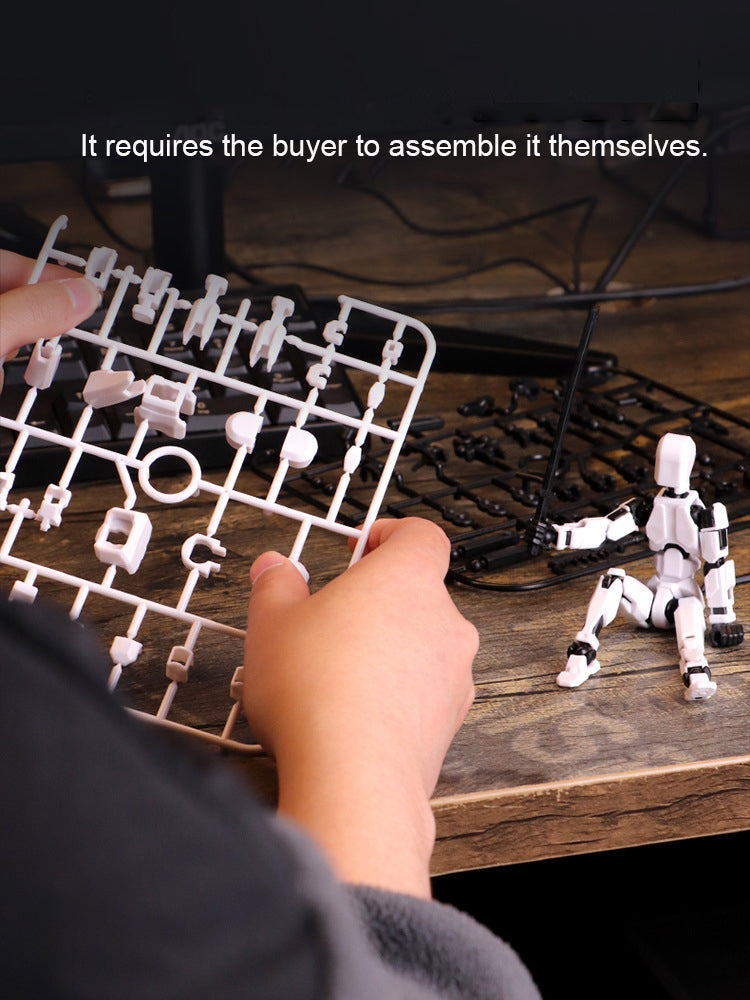 Titan 13 Articulated Robot Figure DIY Assembled 3D Toy for Kids.