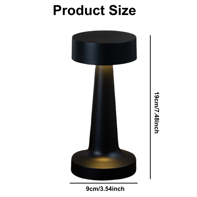 USB Rechargeable Touch LED Table Lamp Wireless Bedside & Decorative Mood Light for Home, Bedroom, Restaurant & Café