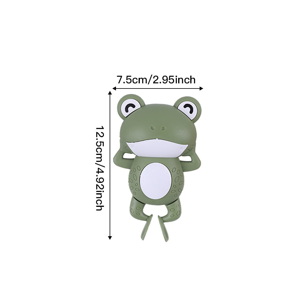 Cute Clockwork Swimming Frog Bath Toy Wind-Up Animal Water Toy for Babies & Kids Baby Shower Gift & Bathtime Fun