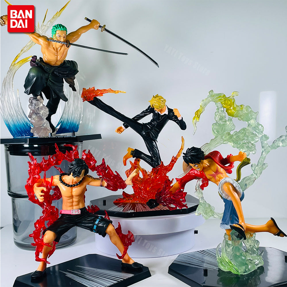 One Piece Anime Battle Figures Luffy, Ace, Zoro, Sanji, Sabo & More PVC Action Model Collectible Toys