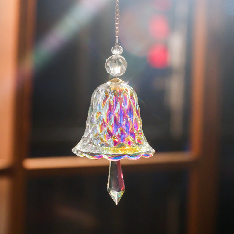Rainbow Crystal Wind Chime Glass Sun Catcher Pendant for Window, Garden & Home Decoration