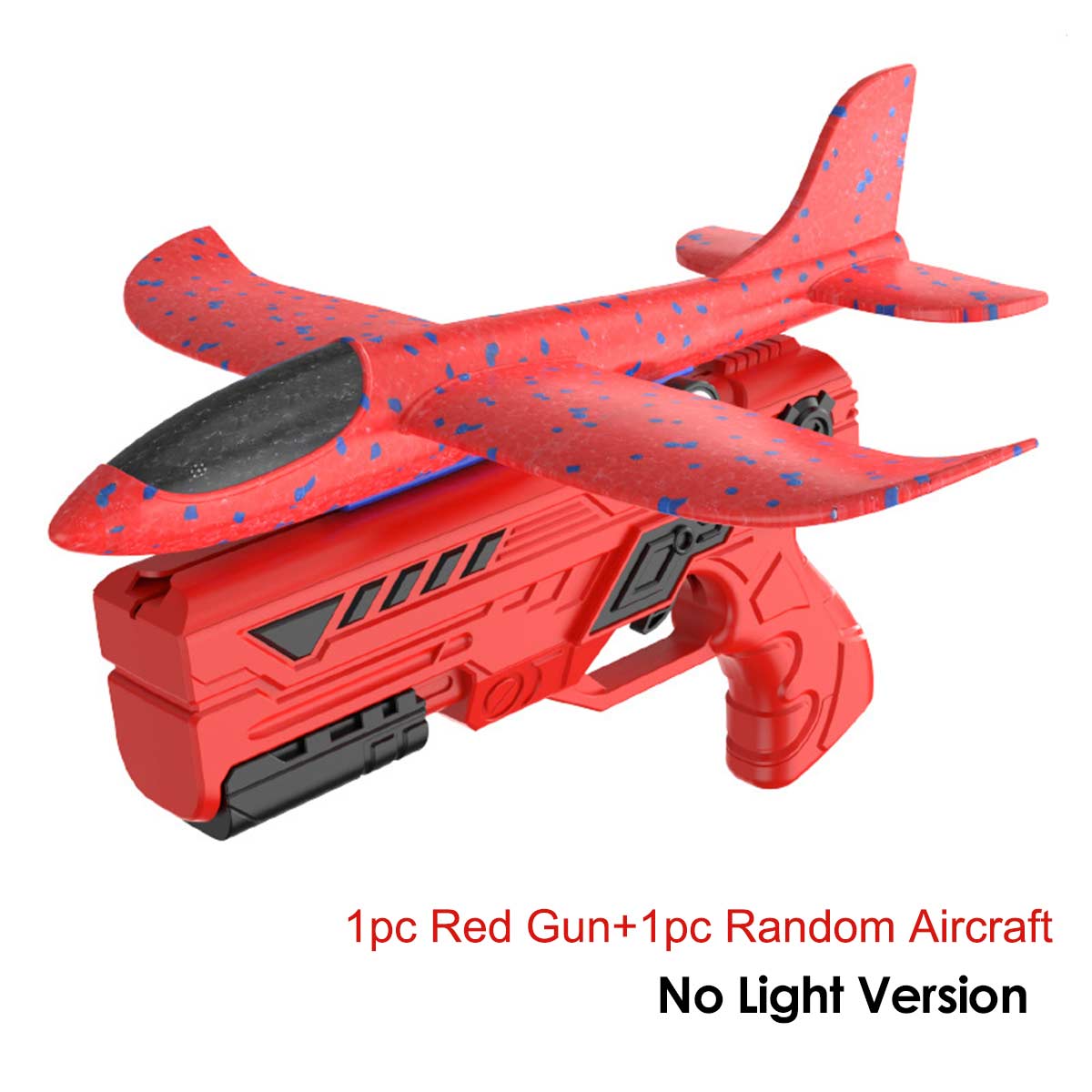 Children's 3-in-1 Foam Toy Gun & Hand-Thrown Aircraft Set Soft, Elastic, Random Color Foam Aircraft
