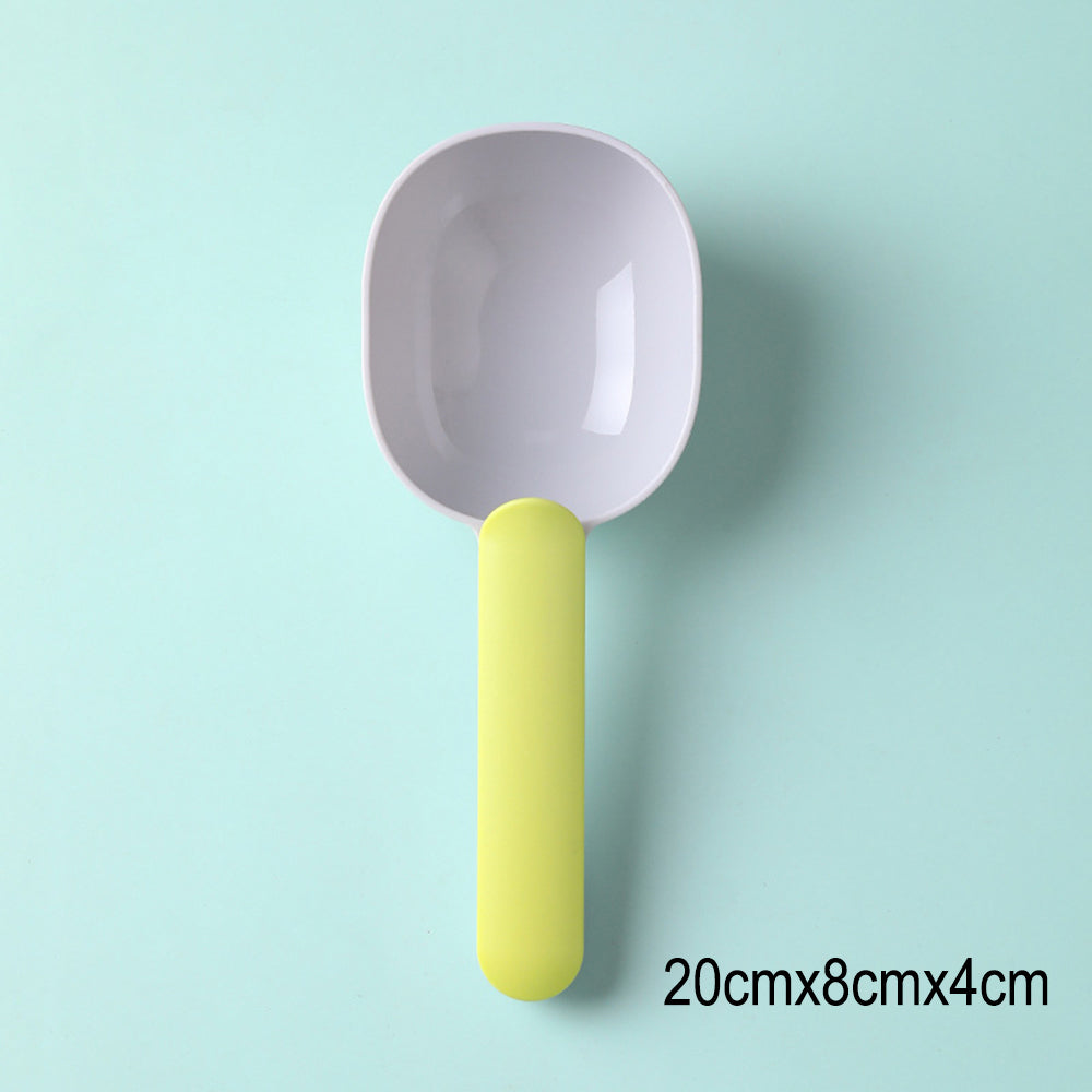 2-in-1 Pet Food Scoop & Bag Clip Thickened Measuring Spoon for Dogs & Cats