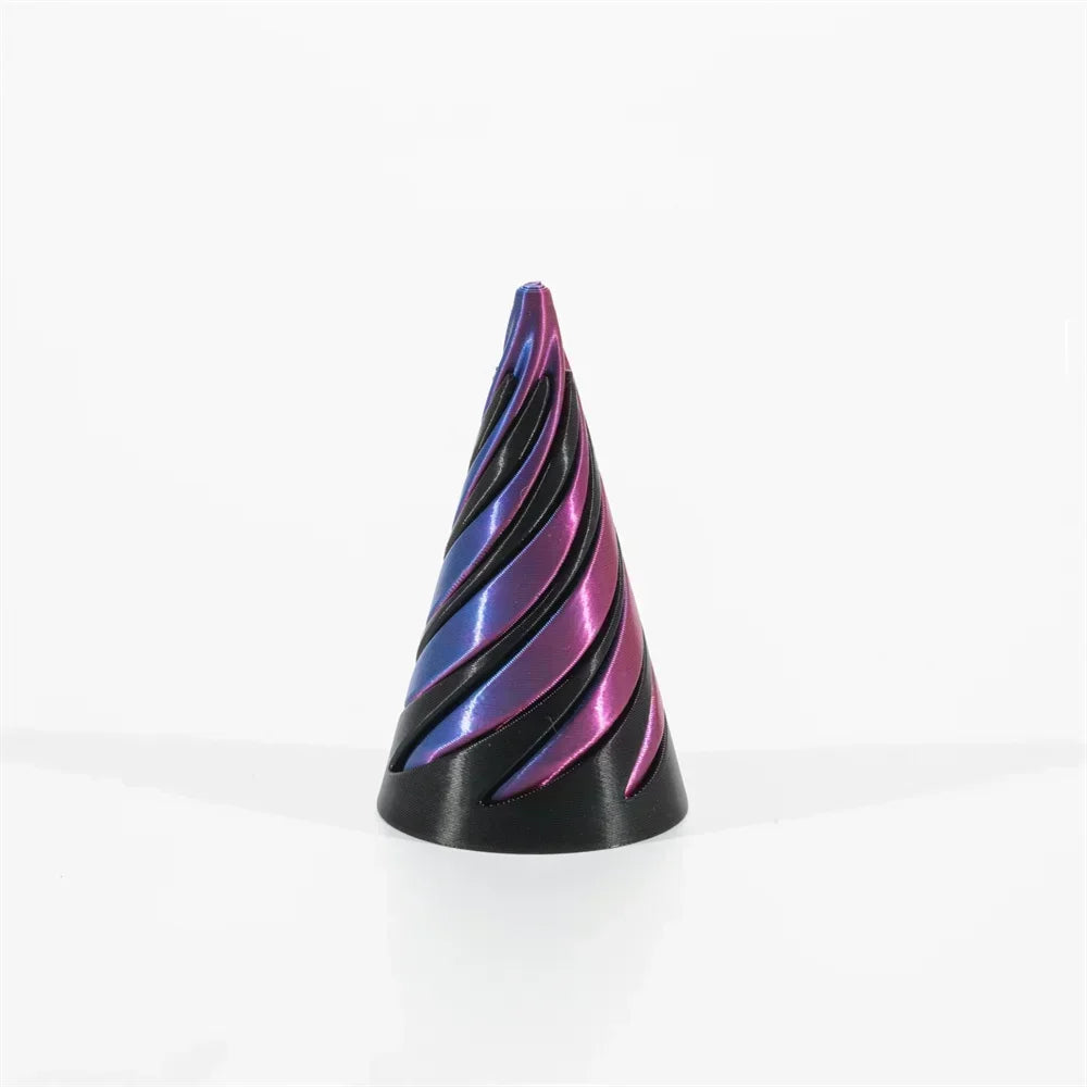 Rotating Helix Screw Sculpture 3D Printed Stress Relief Toy & Home Decor