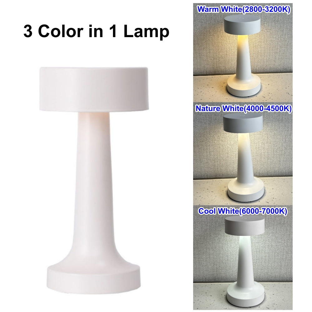 USB Rechargeable Touch LED Table Lamp Wireless Bedside & Decorative Mood Light for Home, Bedroom, Restaurant & Café