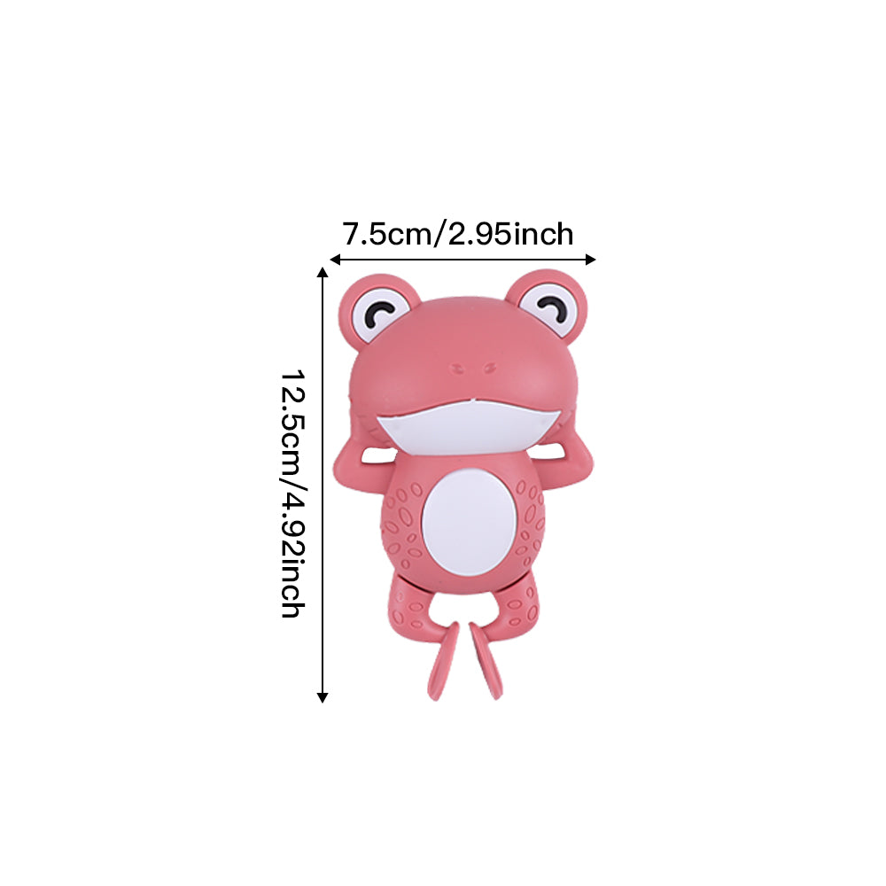 Cute Clockwork Swimming Frog Bath Toy Wind-Up Animal Water Toy for Babies & Kids Baby Shower Gift & Bathtime Fun