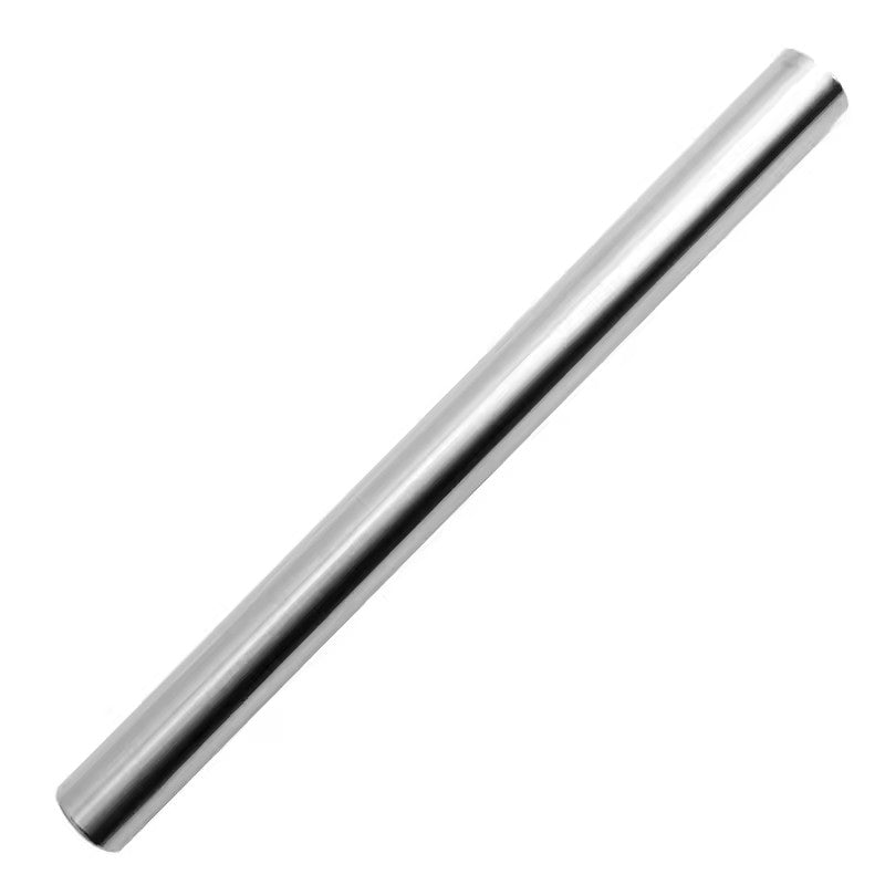 20/25/30cm Stainless Steel Rolling Pin Non-Stick Embossed Surface for Baking Dough, Pizza & Pastries