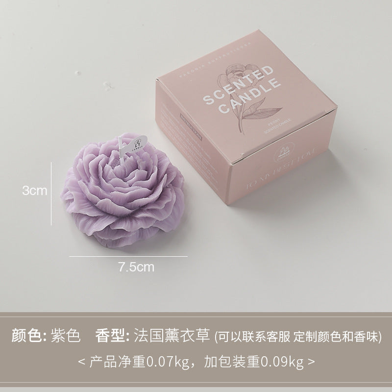 Peony Flower Scented Candle Elegant Floral Gift for Mother’s Day, Birthdays & Home Decor