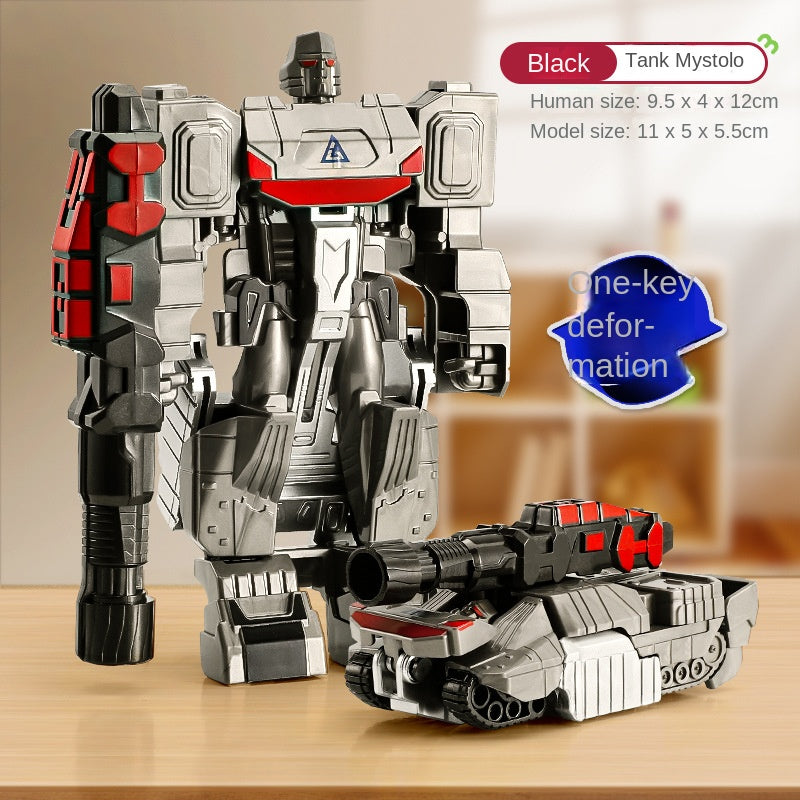 One-Step Transforming Robot Car Anime Action Figure Deformation Puzzle Toy for Kids