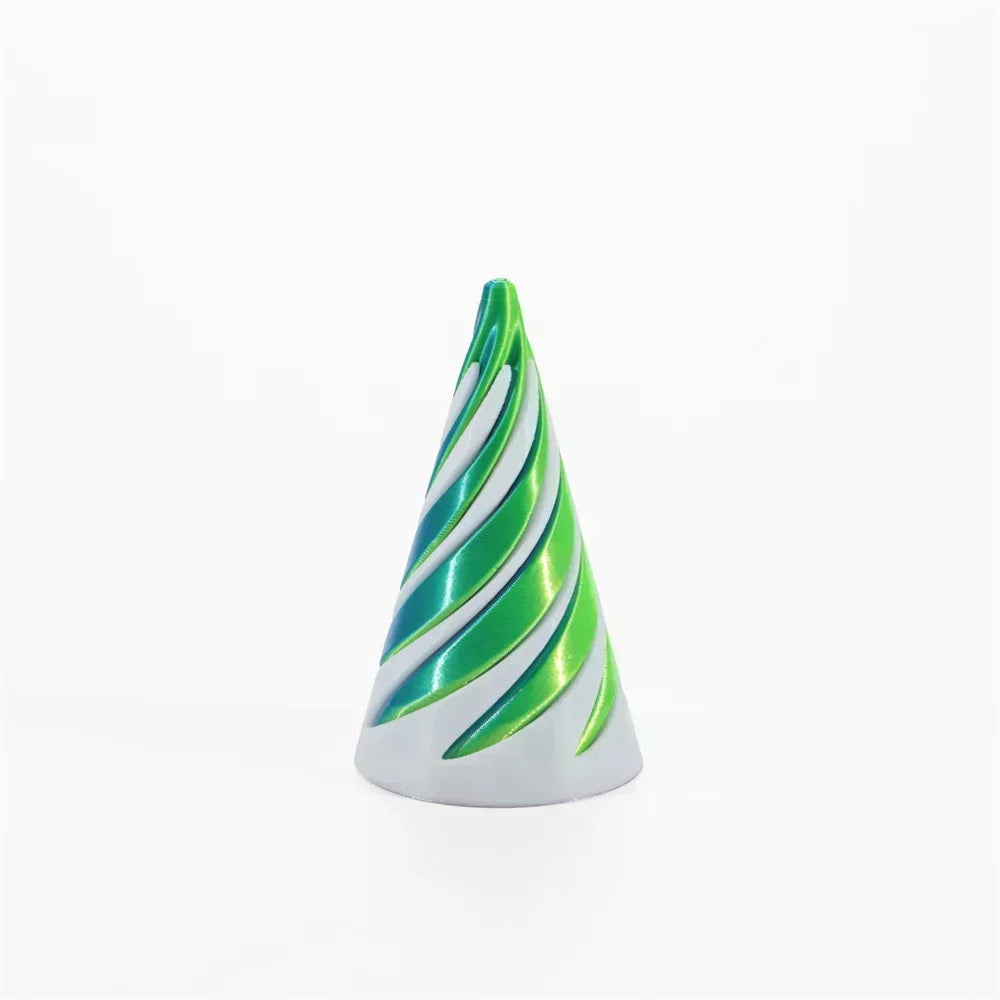 Rotating Helix Screw Sculpture 3D Printed Stress Relief Toy & Home Decor