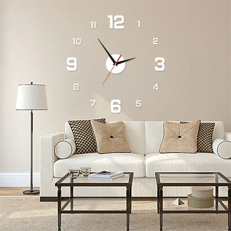 Silent Luminous Stereoscopic Wall Clock DIY Digital Design for Home & Office