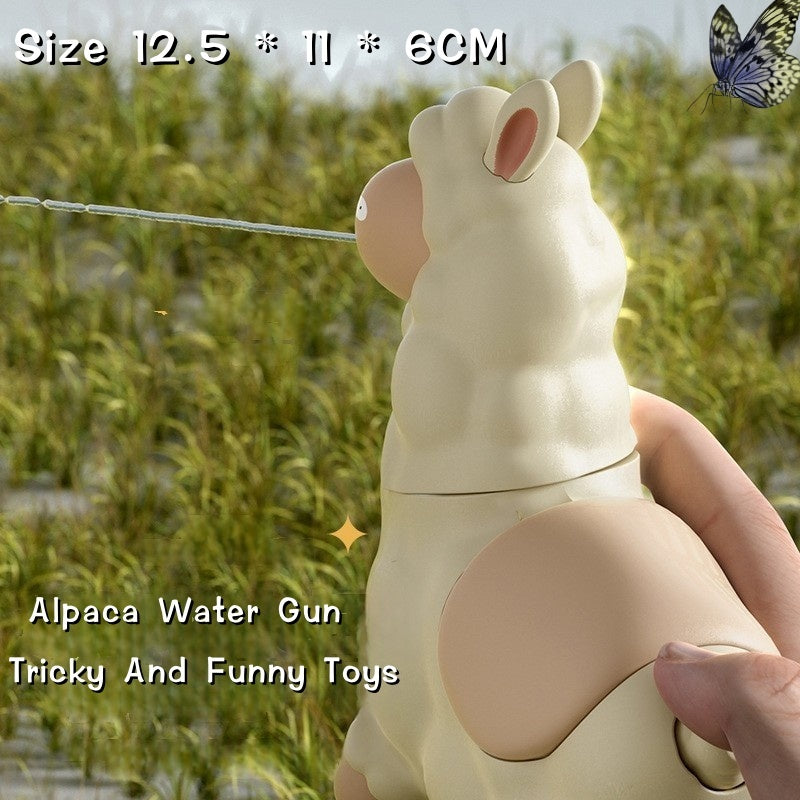 Alpaca Water Gun Handheld Continuous Water Spraying Toy for Kids Outdoor Pool & Garden Water Fights Fun Gift for Boys & Girls