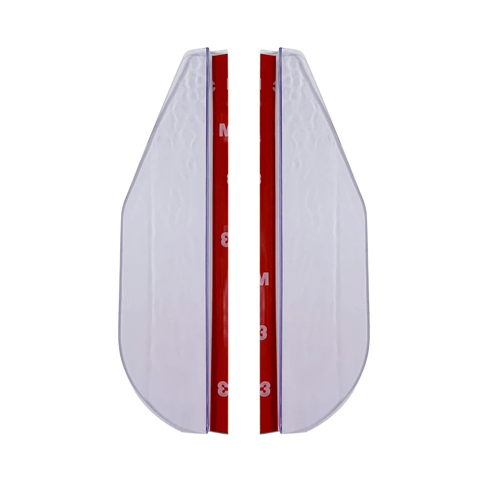 2PCS Carbon Fiber Rearview Mirror Rain Eyebrow Sun Visor Shade Cover for Clear Vision & Mirror Protection