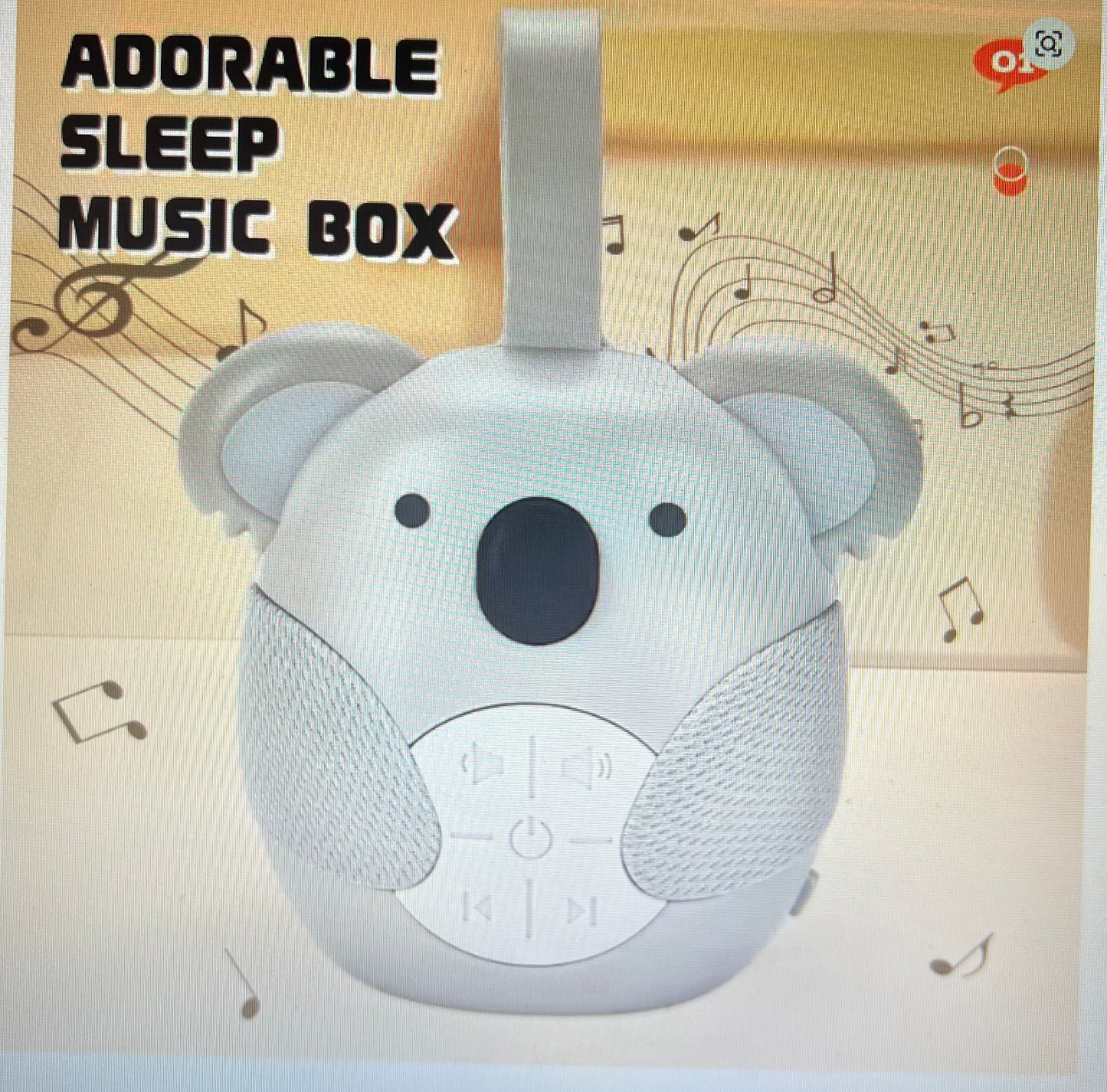 Newborn Owl White Noise Machine Baby Sleep Aid & Soothing Music Player