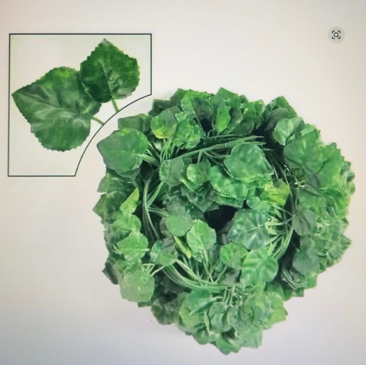 Artificial Ivy Vine Garland Fake Green Leaf Hanging Rattan Plants for Home, Garden & Wedding Decor