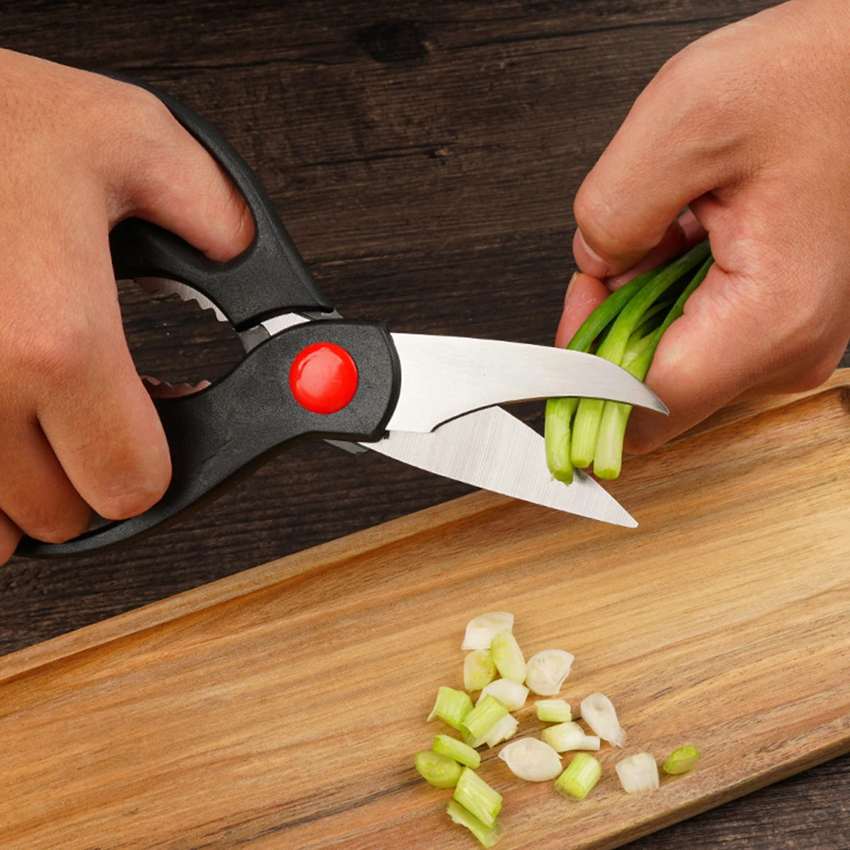 3PCS Multi-Functional Kitchen Scissors Set Stainless Steel Food Scissors for Meat, Vegetables & Chicken Bones